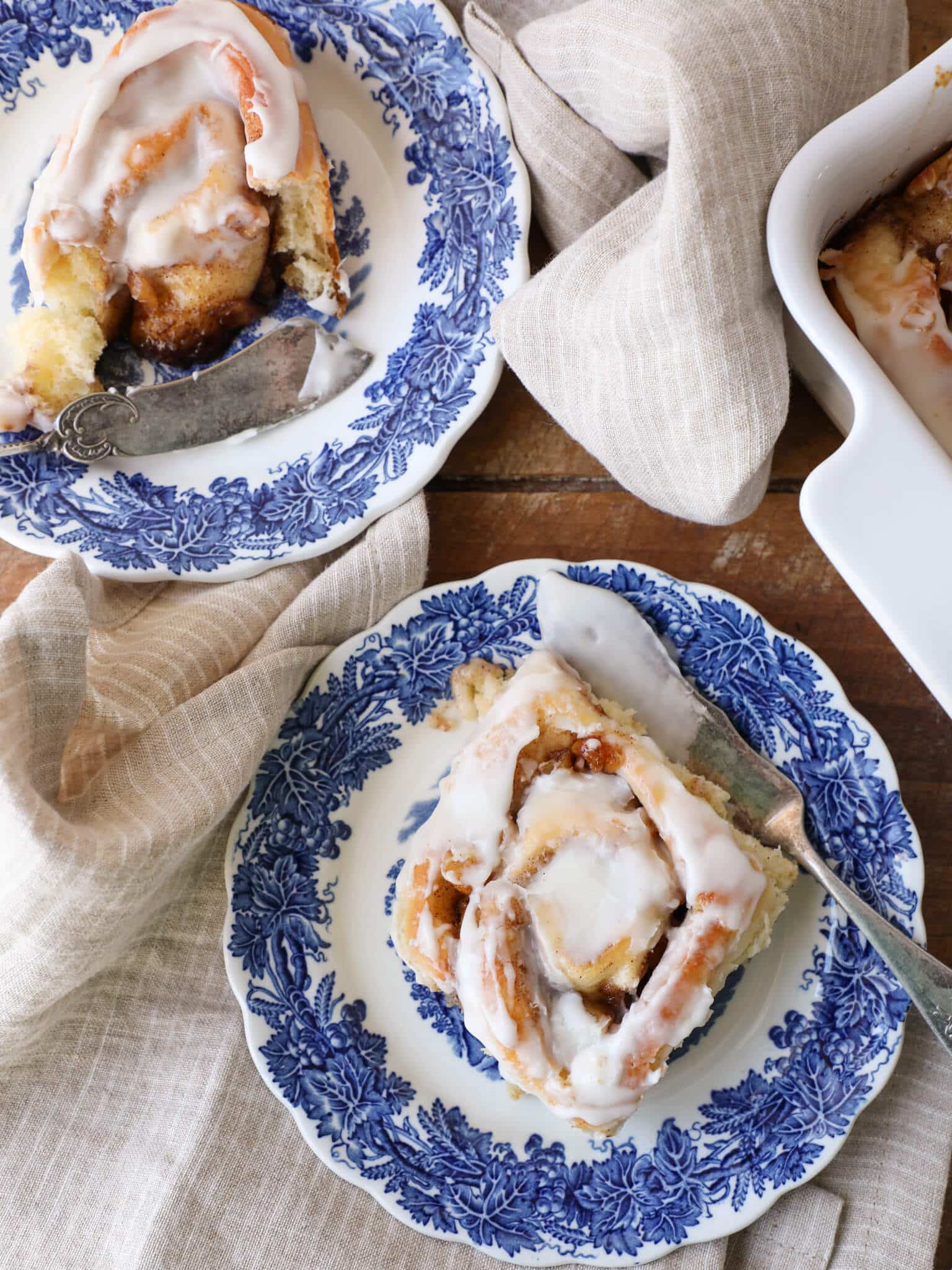 Apple Cinnamon Rolls Two Plates