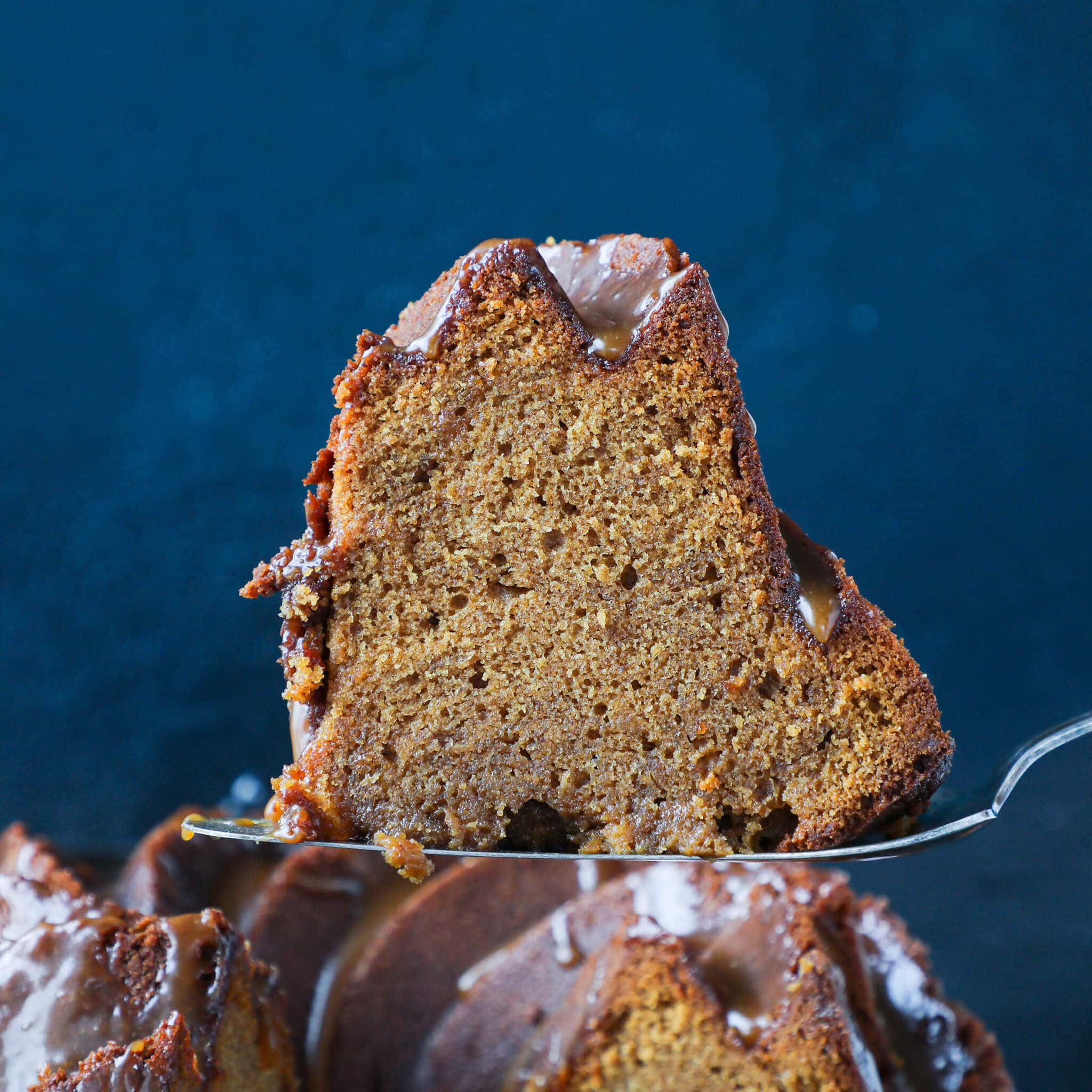 Caramel Molasses Pound Cake Crumb