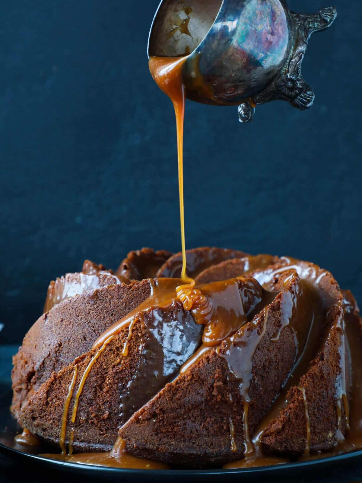 Caramel Molasses Pound Cake Pouring Glaze