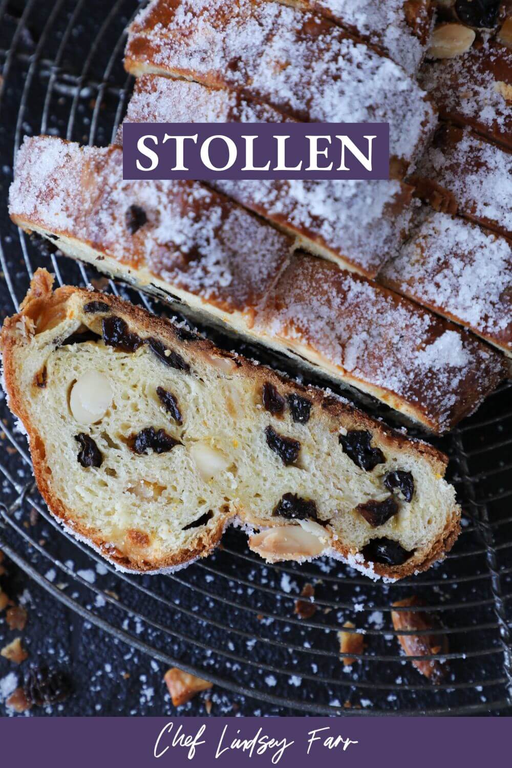 Stollen Bread Rolle The BEST Stollen Recipe - Chef Lindsey Farr