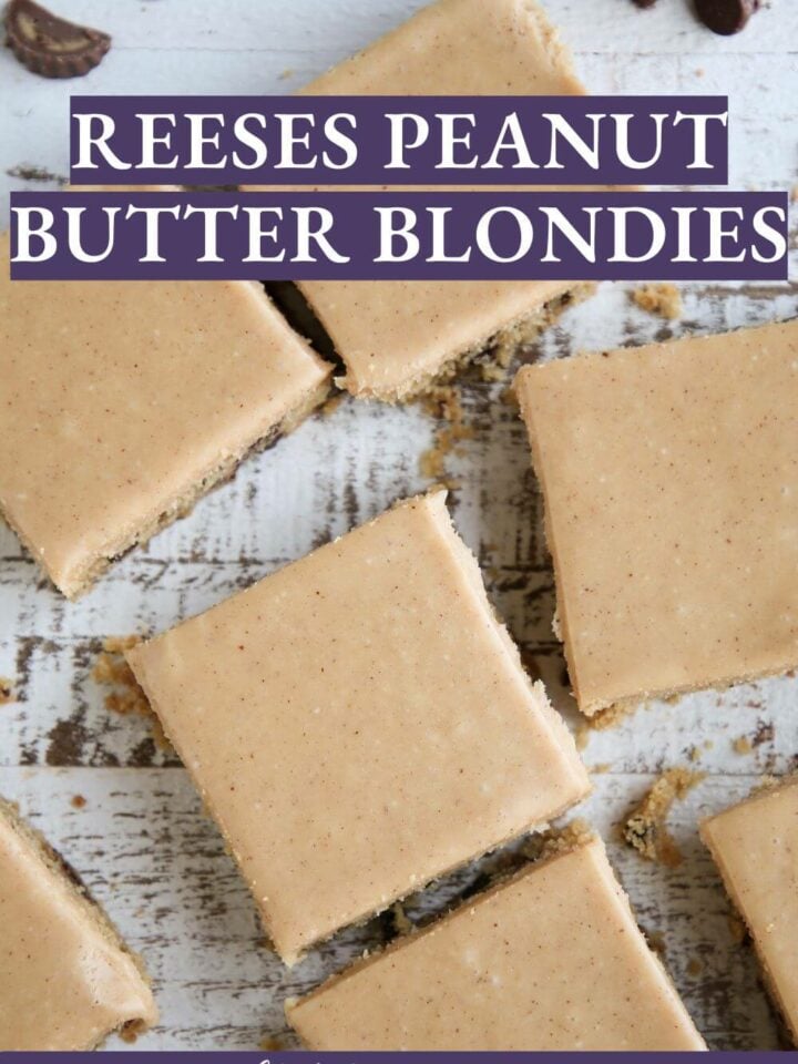 Reese's Peanut Butter Blondies Chef Lindsey Farr