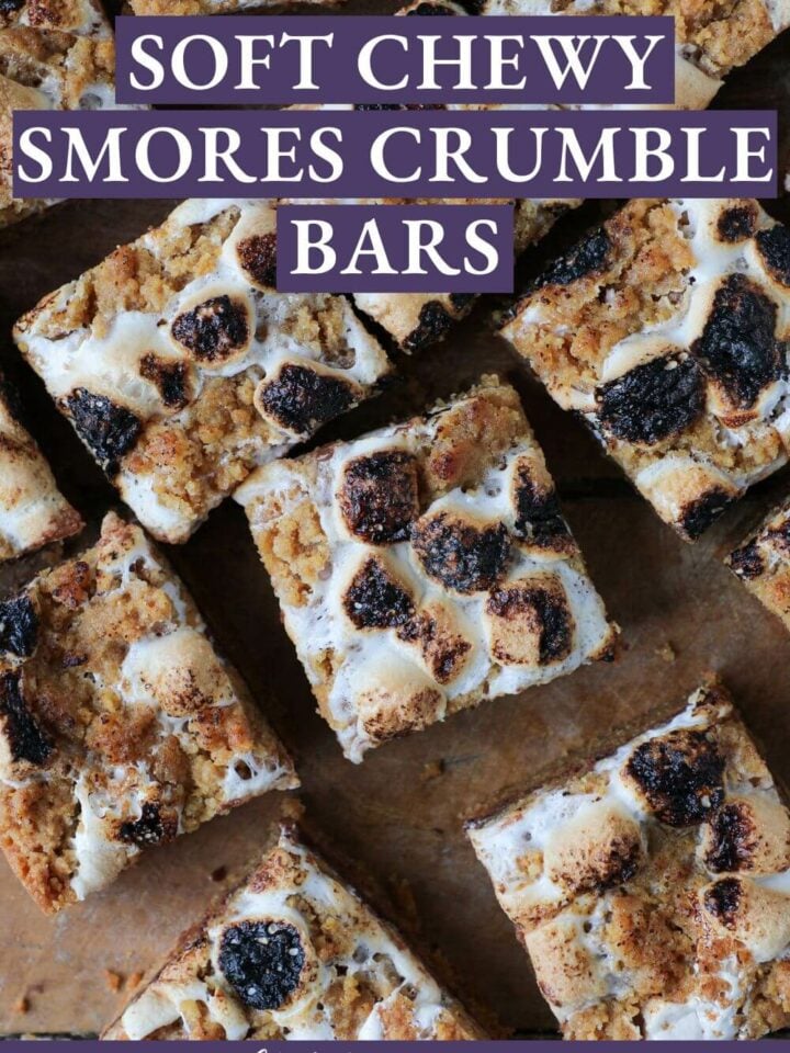 Soft Chewy Smores Crumble Bars Chef Lindsey Farr