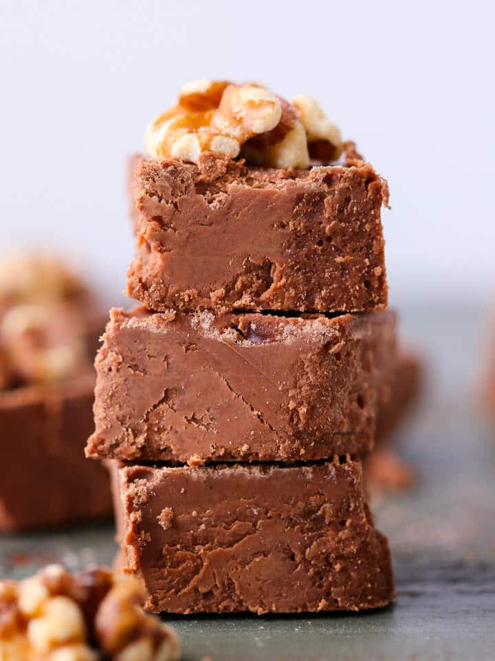 Old Fashioned Fudge Stacked Walnuts  Romantic Sweet Recipe