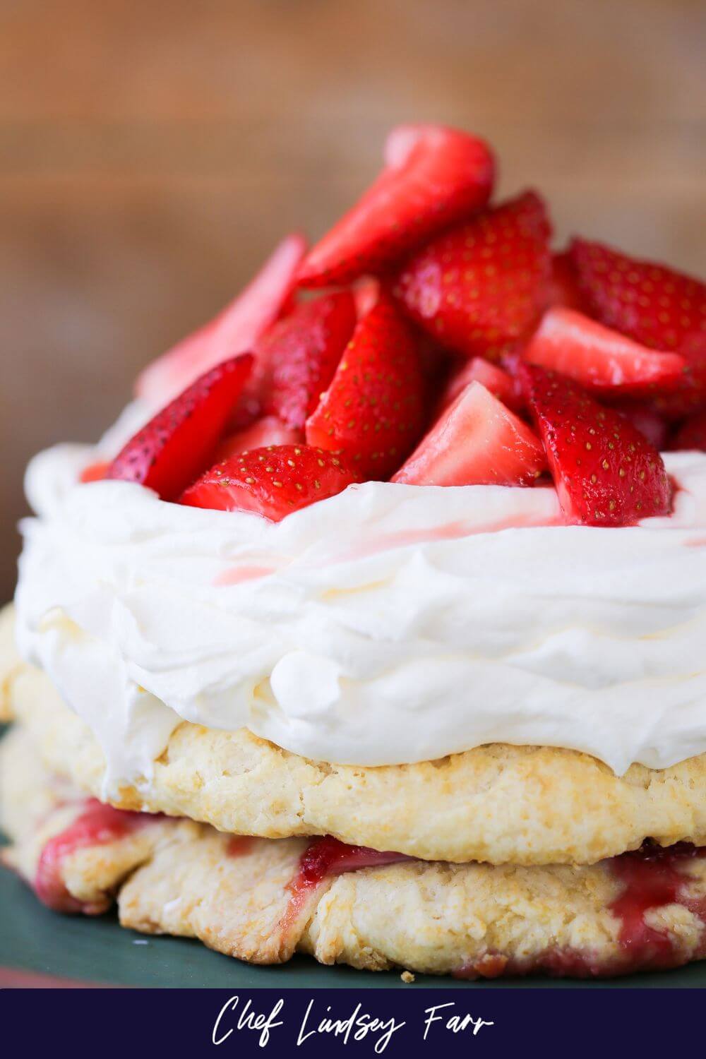 Classic Strawberry Shortcake with Whipped Cream - Lindsey Farr