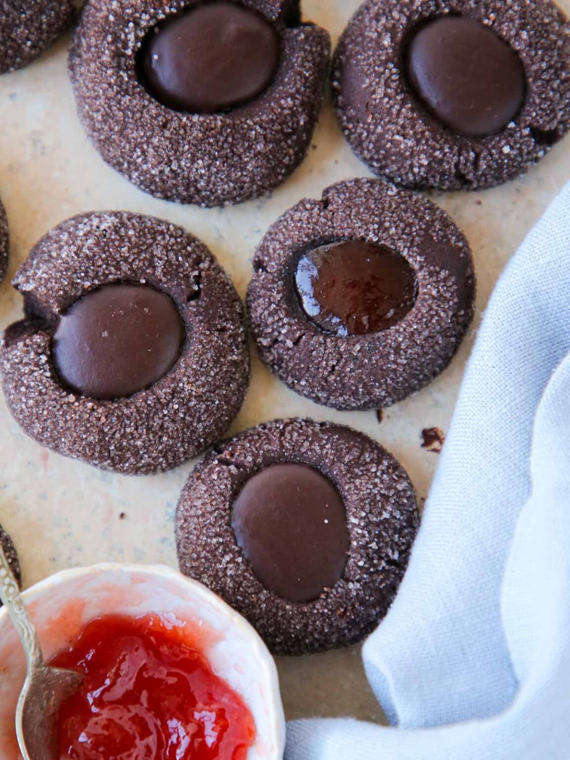 Chocolate Thumbprint Cookies - Chef Lindsey Farr