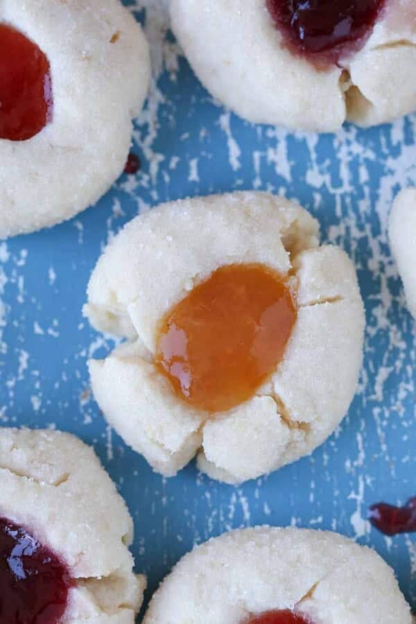 apricot thumbprint cookie with others.