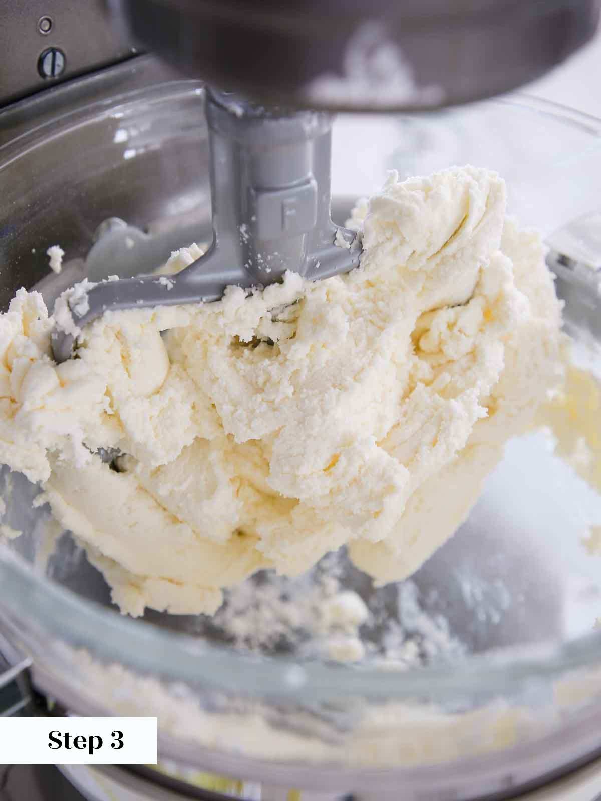 butter and sugar before adding cream for buttercream.