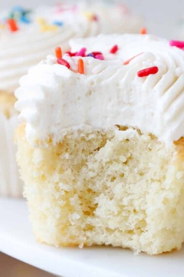 Sprinkles Copycat Vanilla Cupcakes - Chef Lindsey Farr