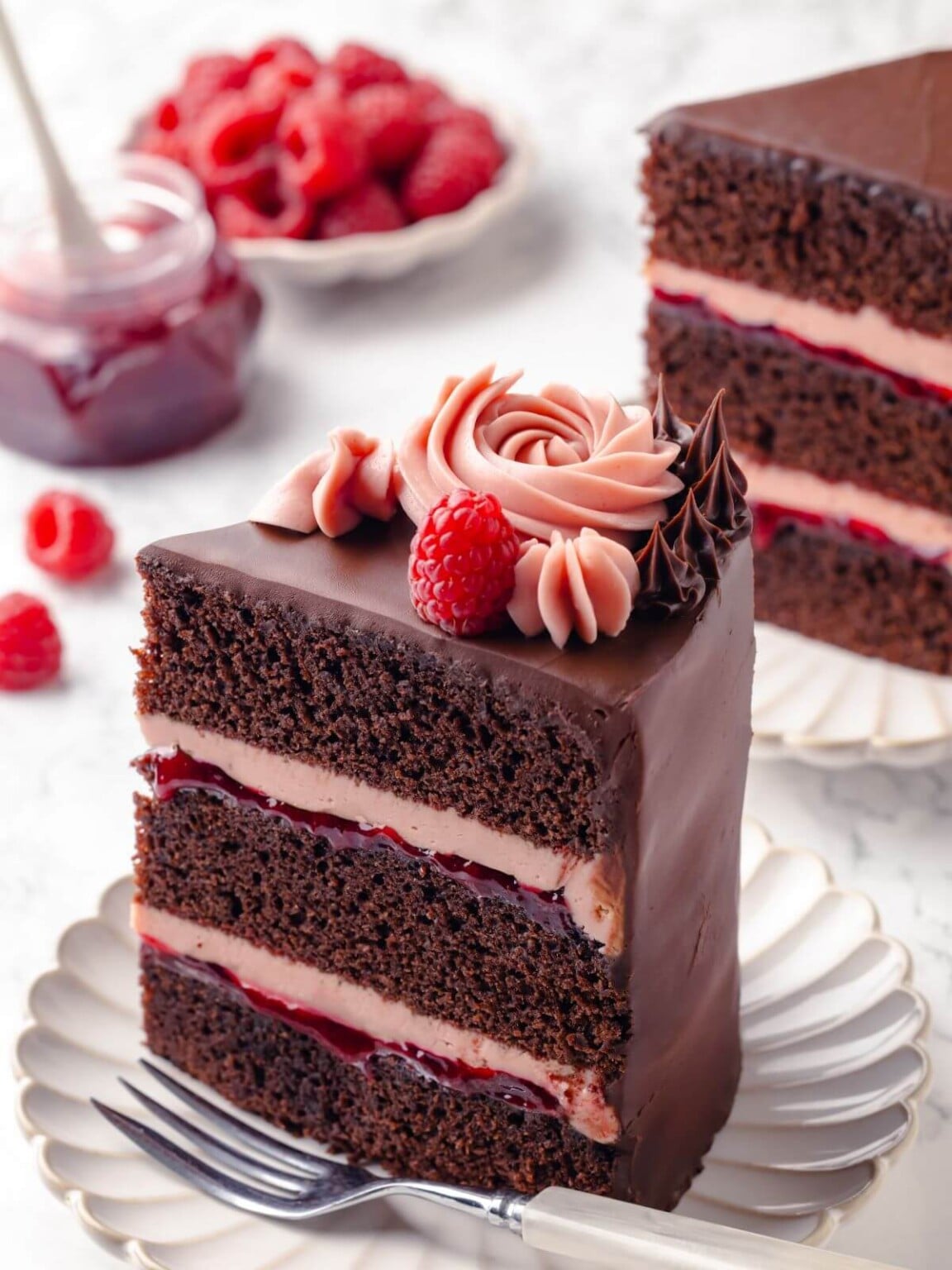 Chocolate Raspberry Cake - Chef Lindsey Farr