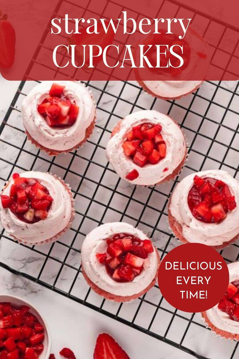 Strawberry Cupcakes - Chef Lindsey Farr