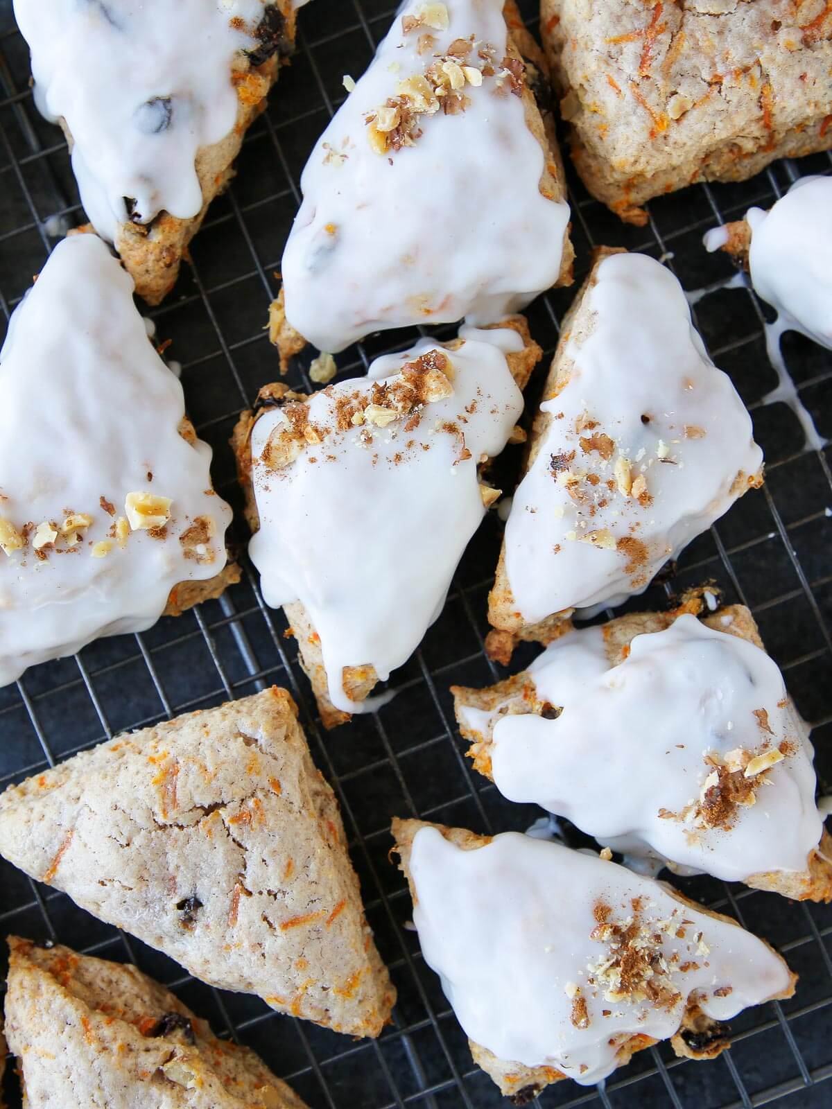 A batch of golden-brown scones ready to serve.