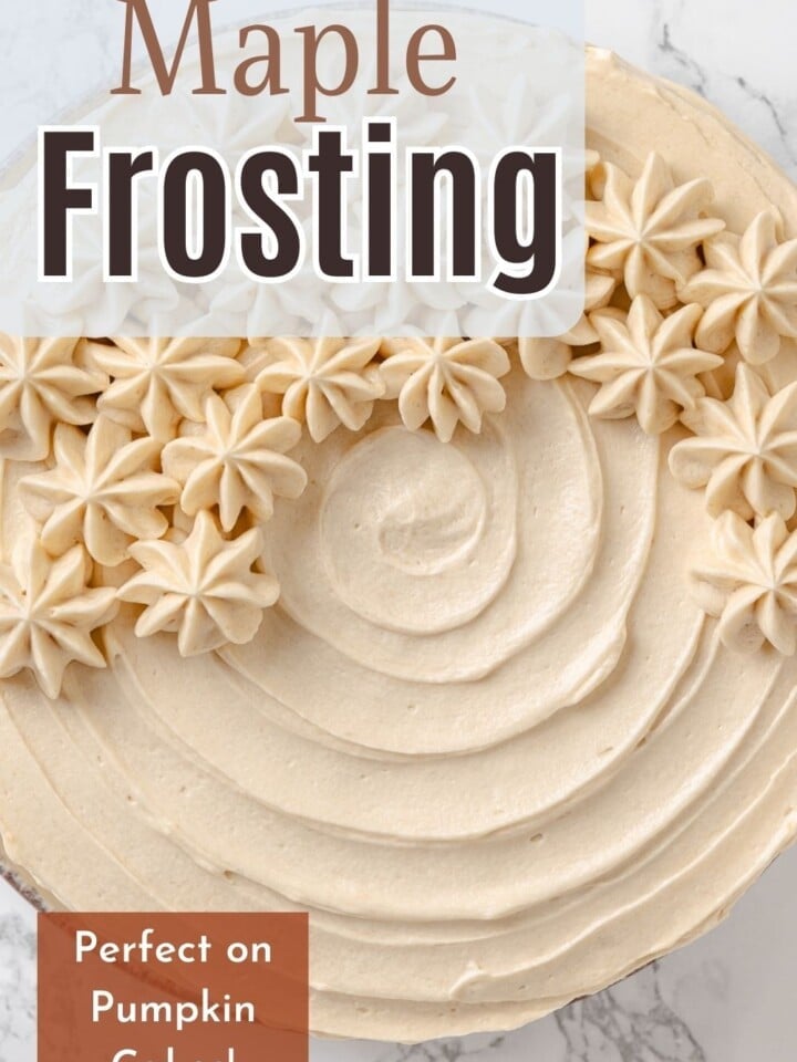 cake topped with maple frosting, light yet stable, perfect for autumn gatherings and family baking moments.