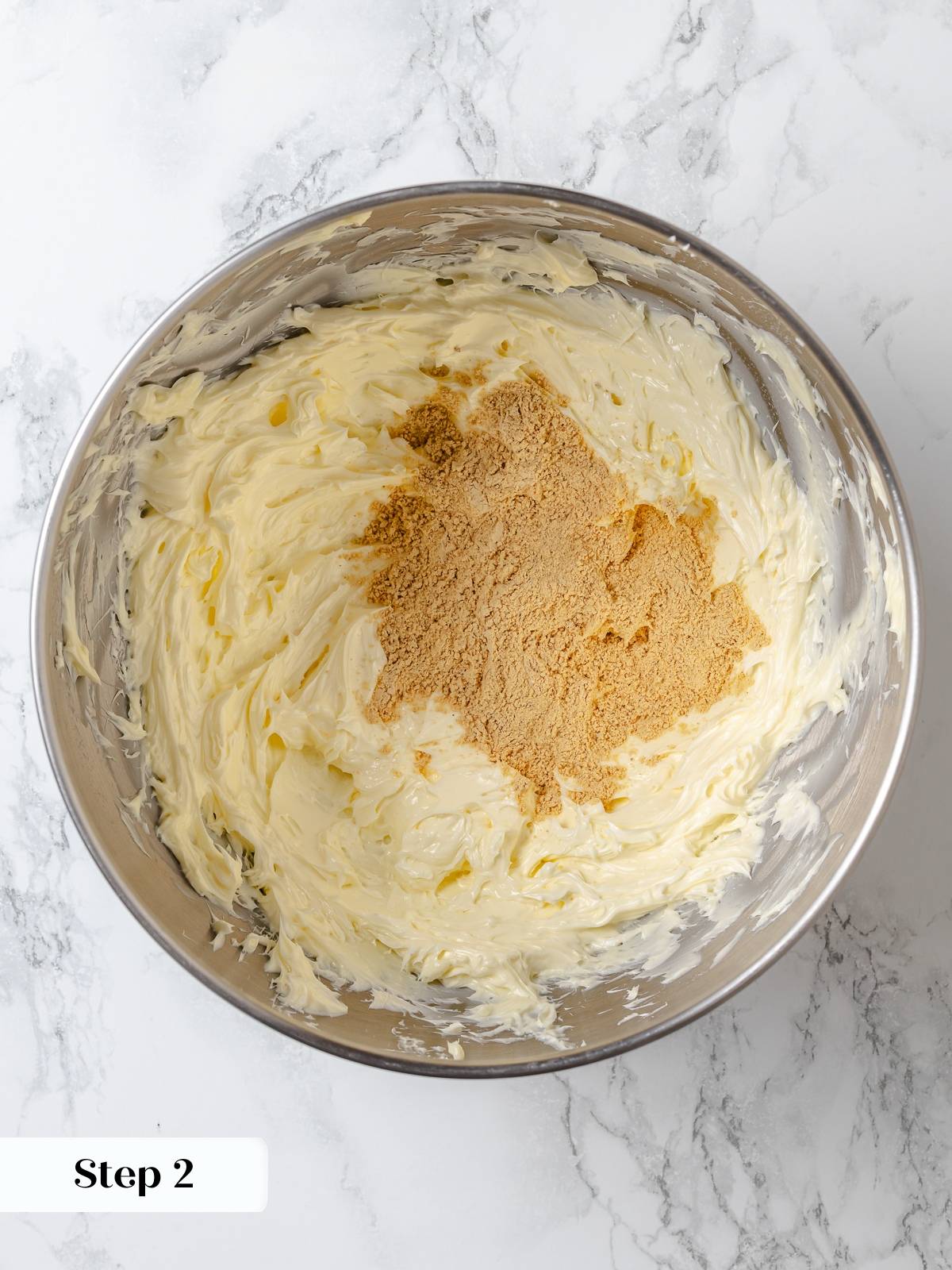 Powdered peanut butter added to frosting mixture for concentrated peanut flavor.