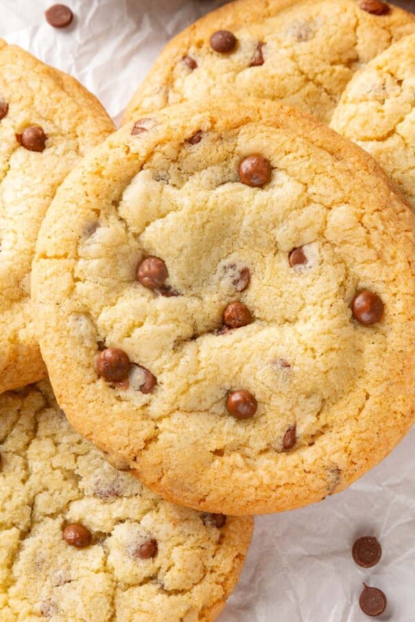 baked cookies loaded with extra chocolate chips for rich chocolate flavor.