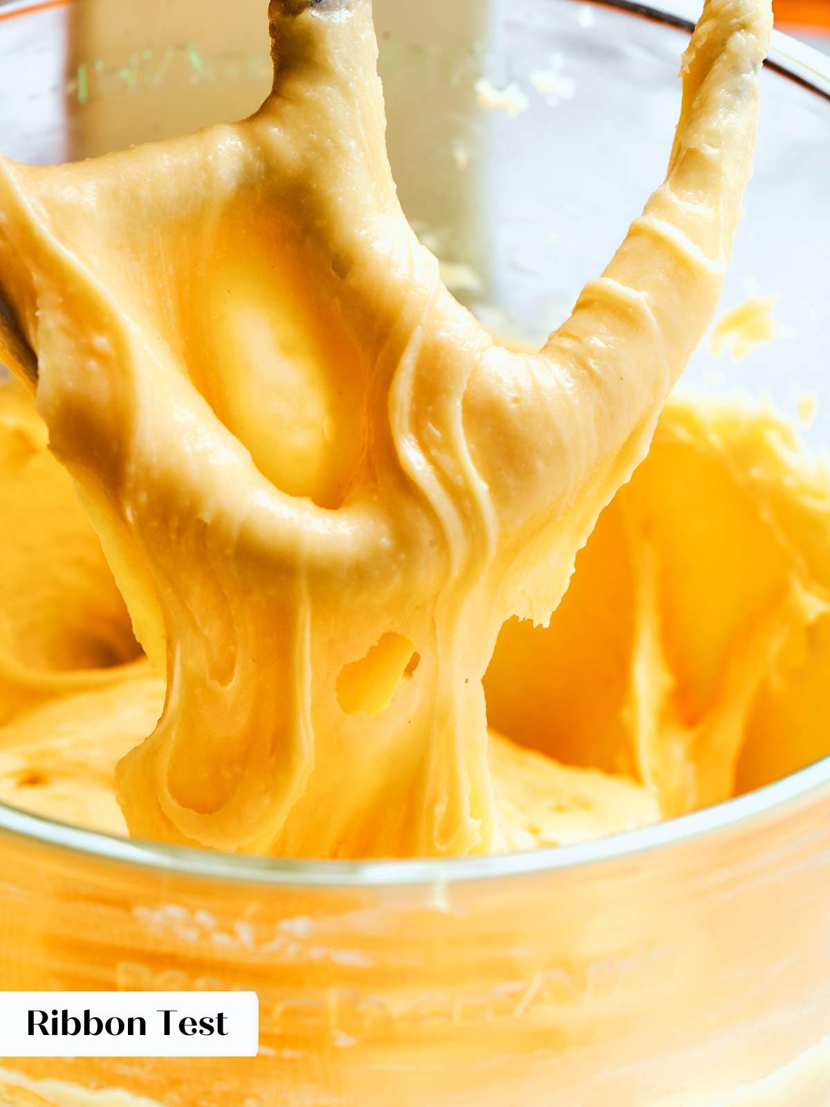 choux ribbon test for doneness.