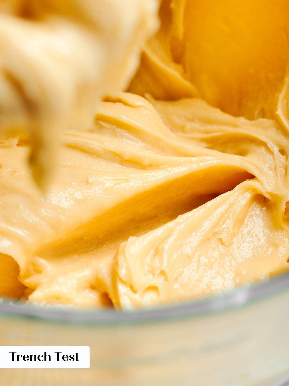 choux pastry trench test for doneness.