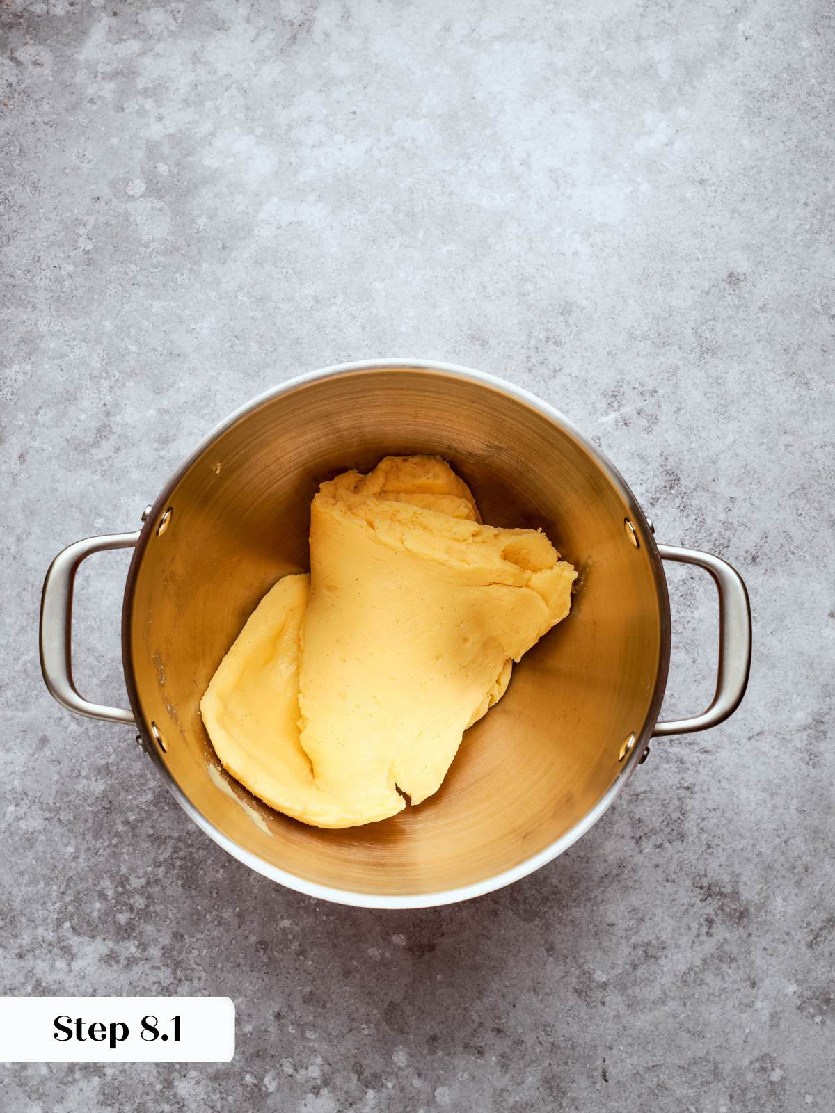 set pastry cream in bowl for refreshing.