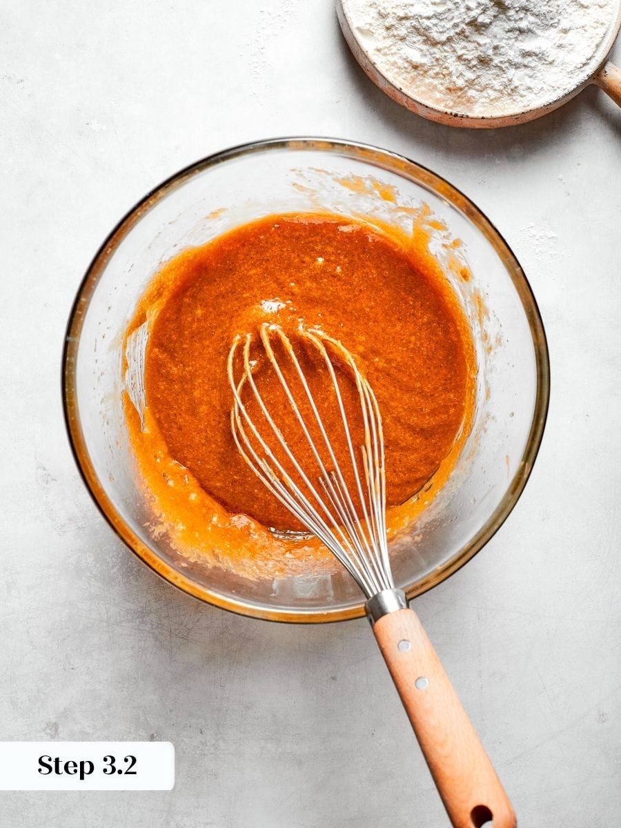 This smooth, emulsified batter is what gives peanut butter blondies their dense, fudgy center.