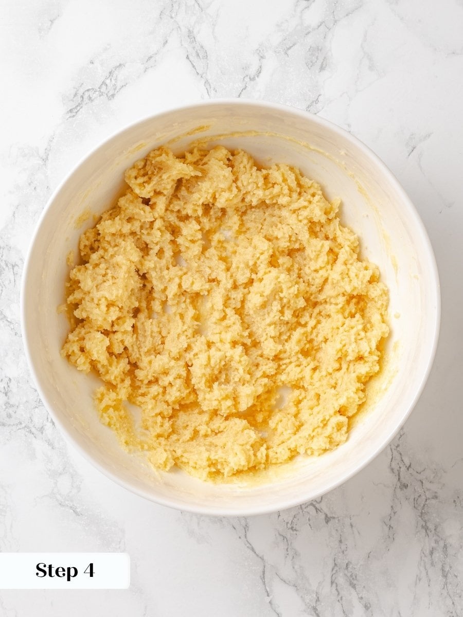 Creaming traps air, which gives crumb cake its light, even texture under the heavy topping.