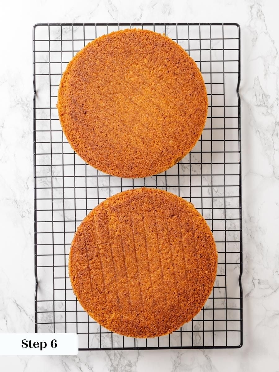 Even browning and gently cracked edges are exactly what a well-baked oil pumpkin cake should show.