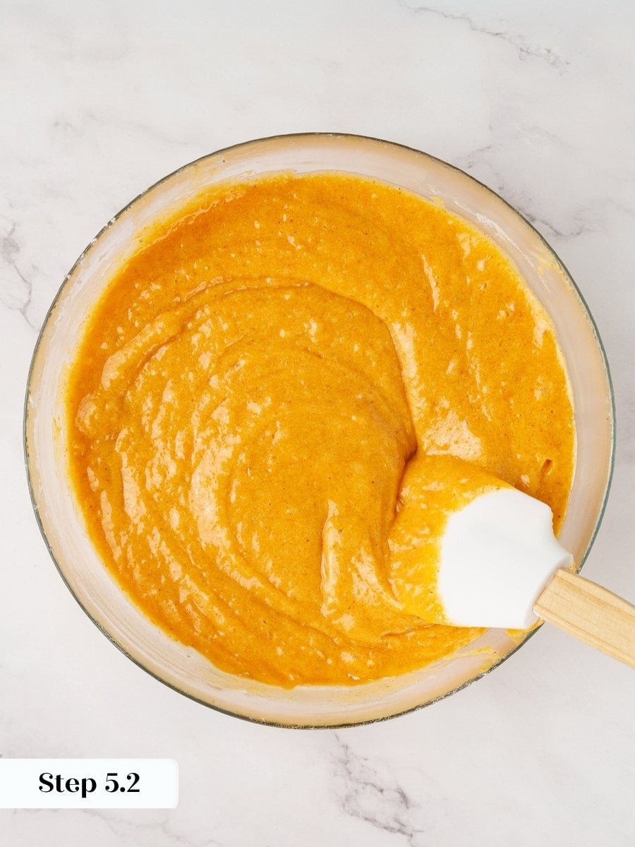 Stopping the moment streaks disappear keeps pumpkin cream cheese muffins soft rather than tough.