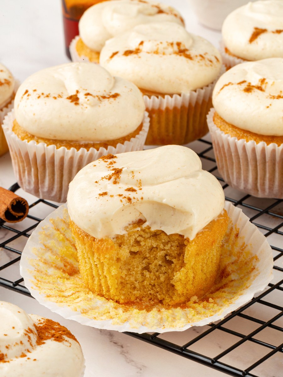 That even, fine crumb comes from the alternating method behind pumpkin cupcakes with cream cheese frosting.