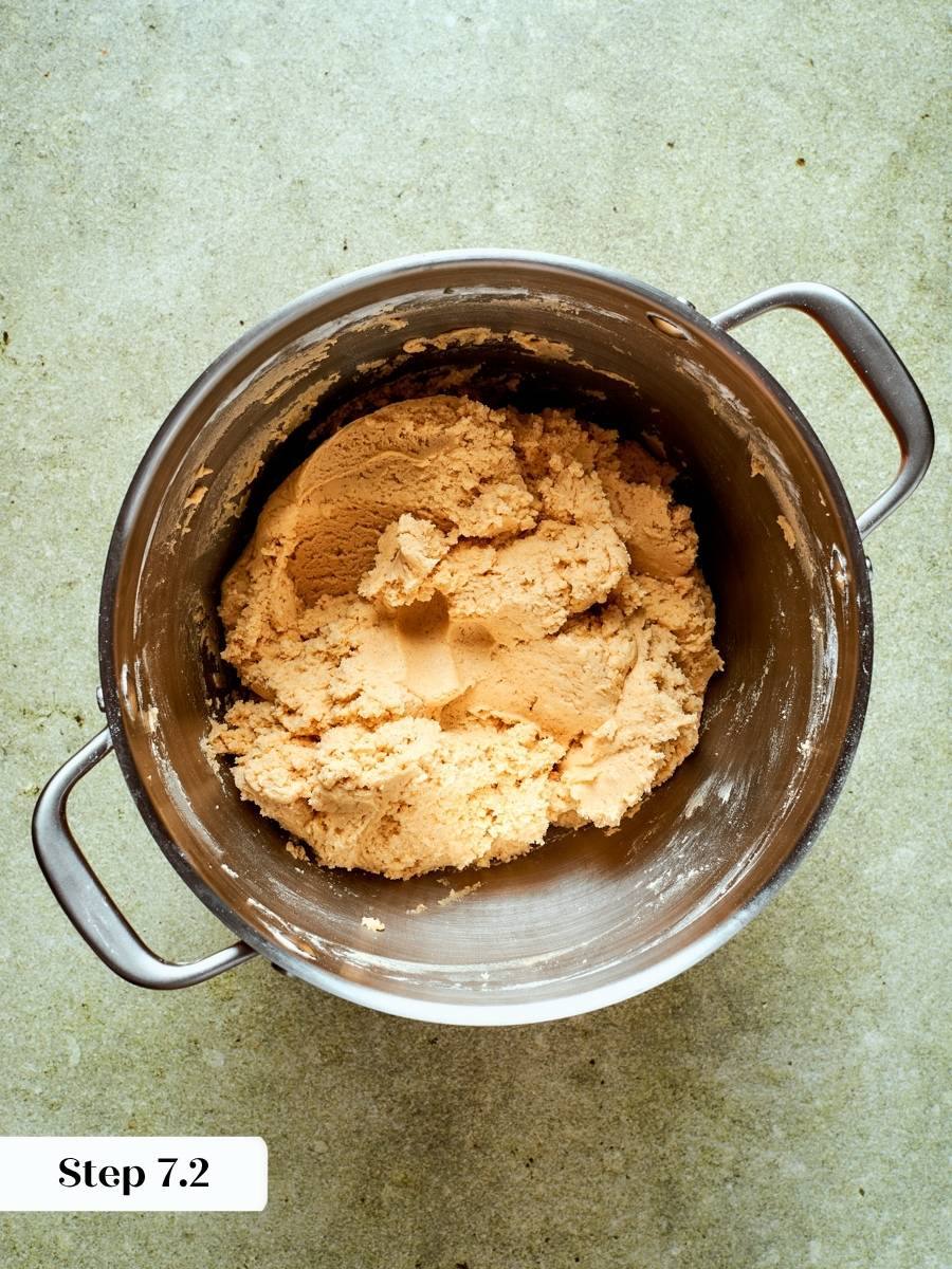 A stiff, cohesive dough is exactly what holds these pumpkin pie cookies together around the filling.