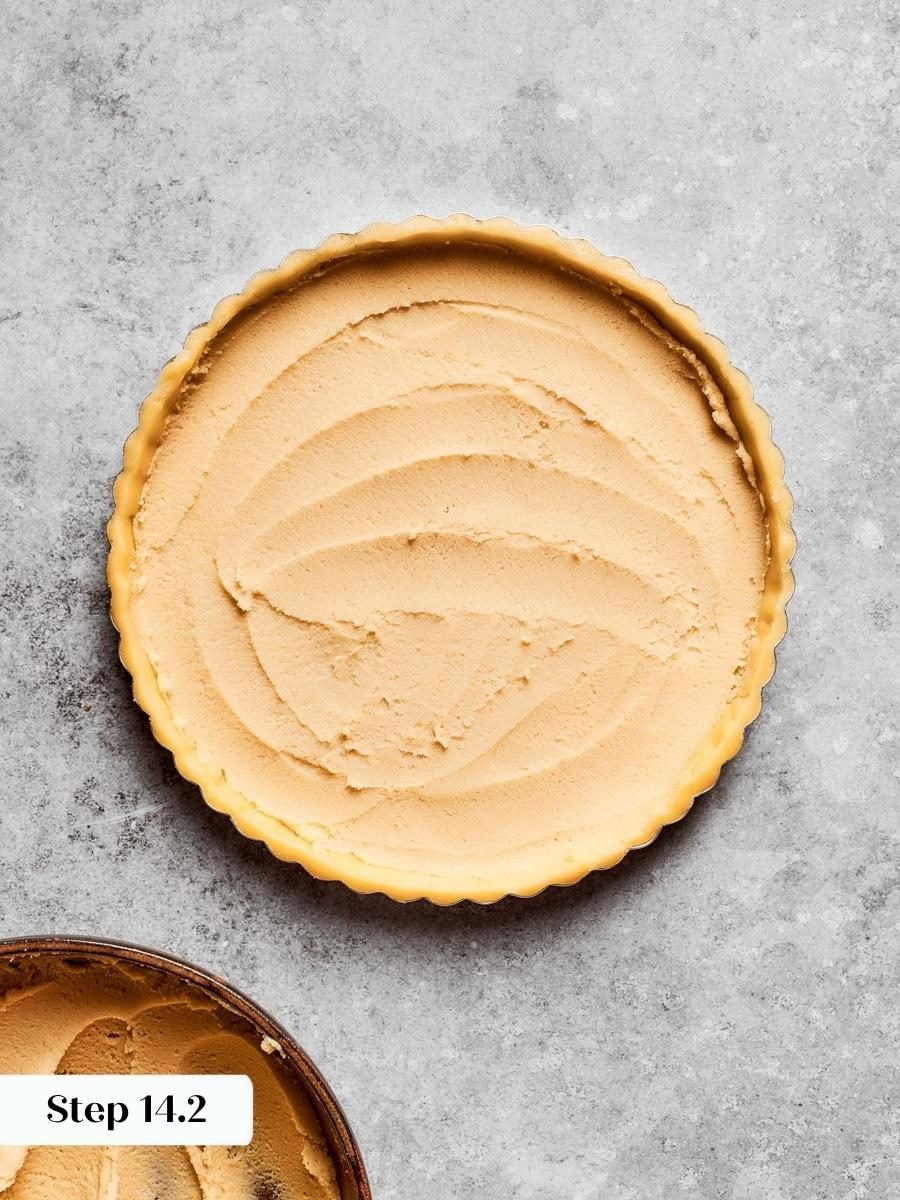 Crust and frangipane go into the oven together, which is what makes this fruit tart distinctive.