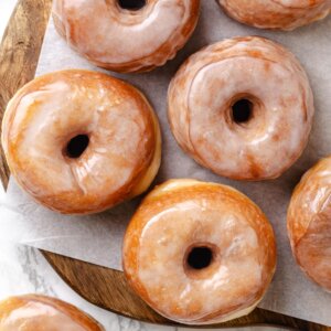 One batch yields thirteen donuts, so this Krispy Kreme donut recipe easily feeds a crowd.