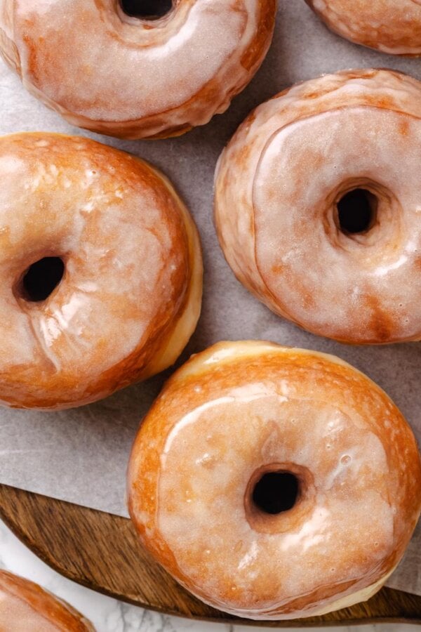 One batch yields thirteen donuts, so this Krispy Kreme donut recipe easily feeds a crowd.