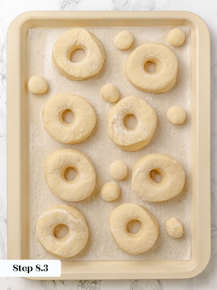 Those one-inch centres fry into donut holes, so no Krispy Kreme donut dough goes to waste.