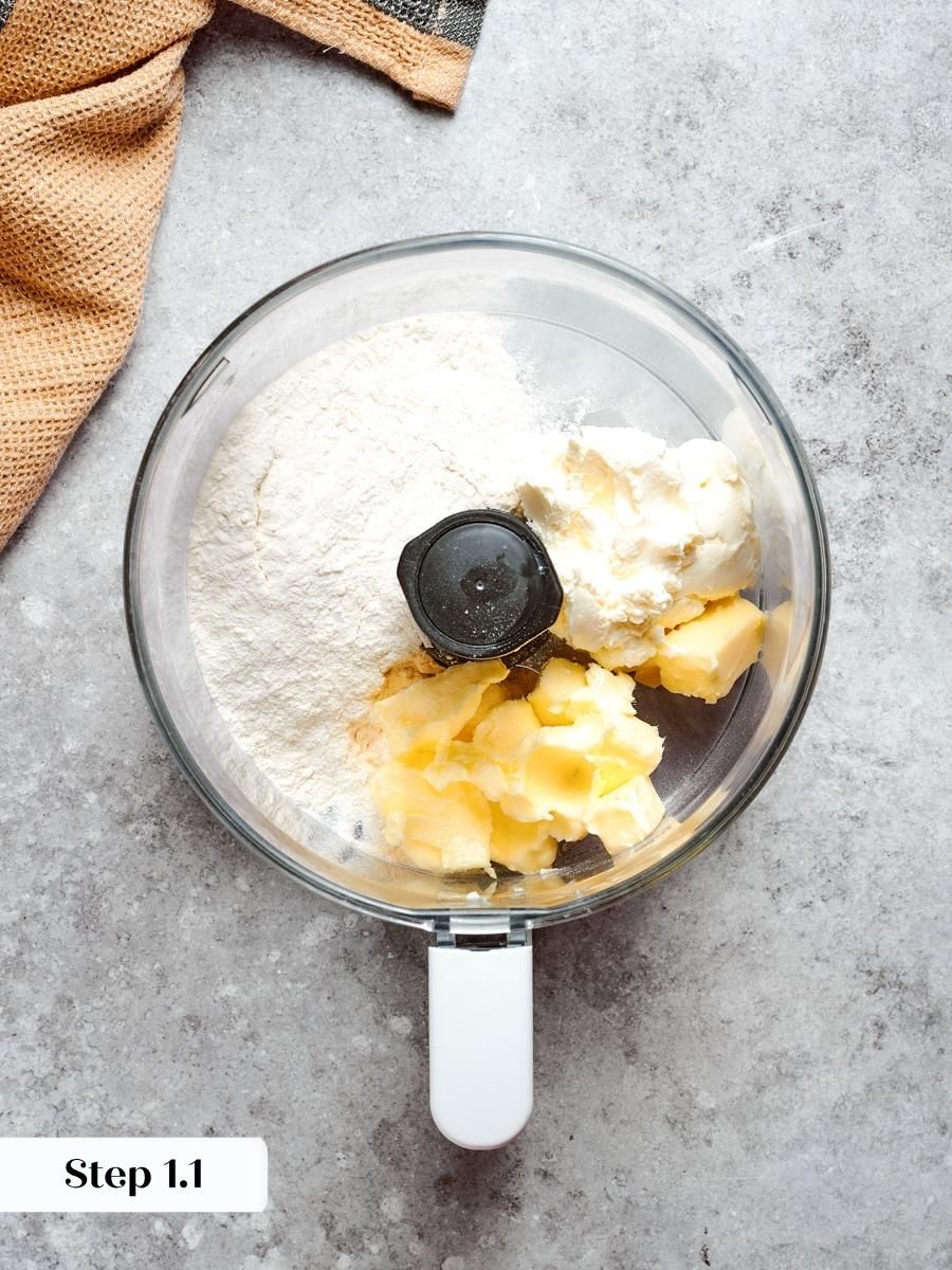 No liquid goes in, which is exactly why this mini apple pies dough stays tender.