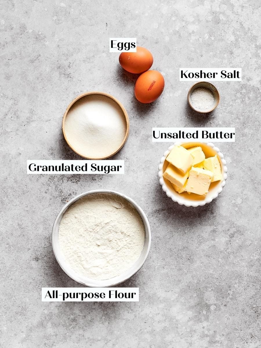 Six ingredients are all pâte sablée needs, which makes weighing them accurately worth the effort.