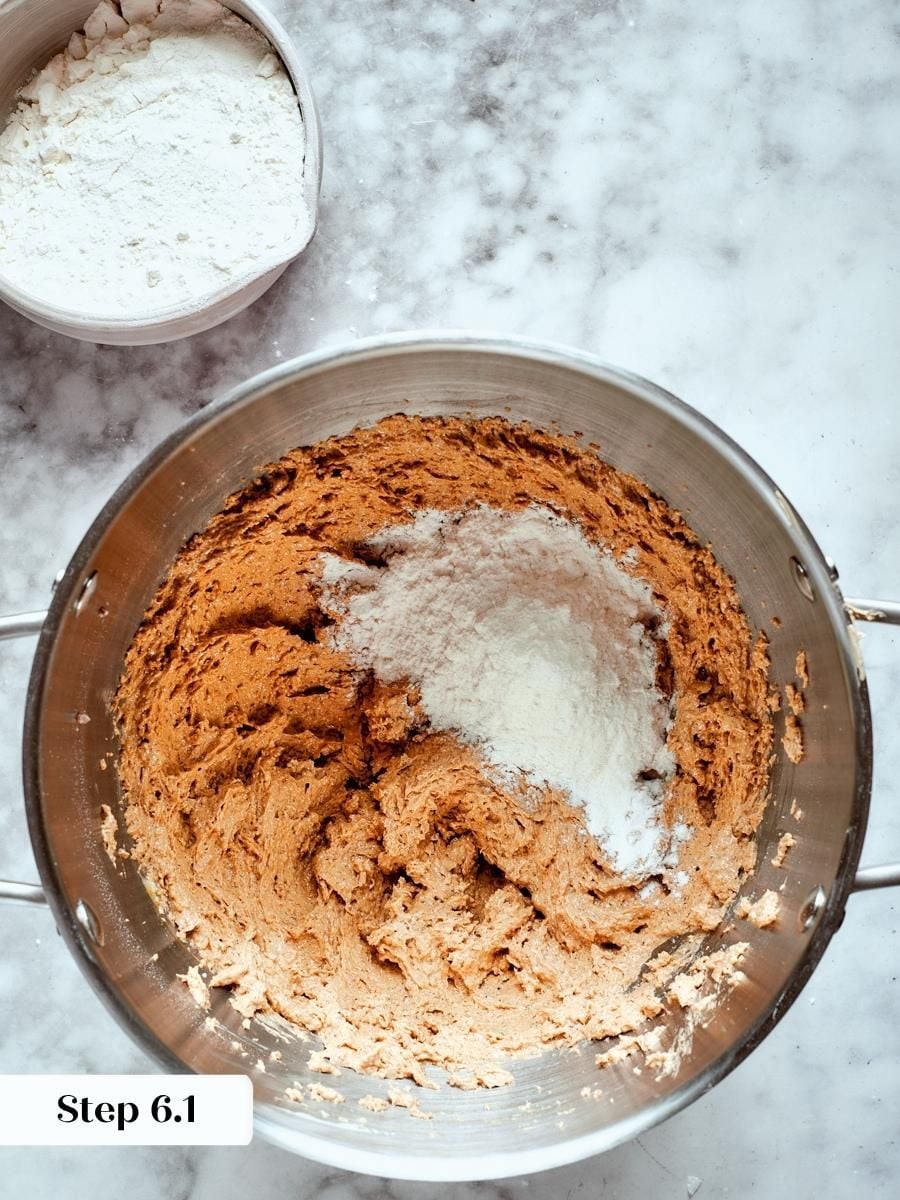 Adding the dry ingredients in three additions keeps butter pecan cookies tender instead of tough.