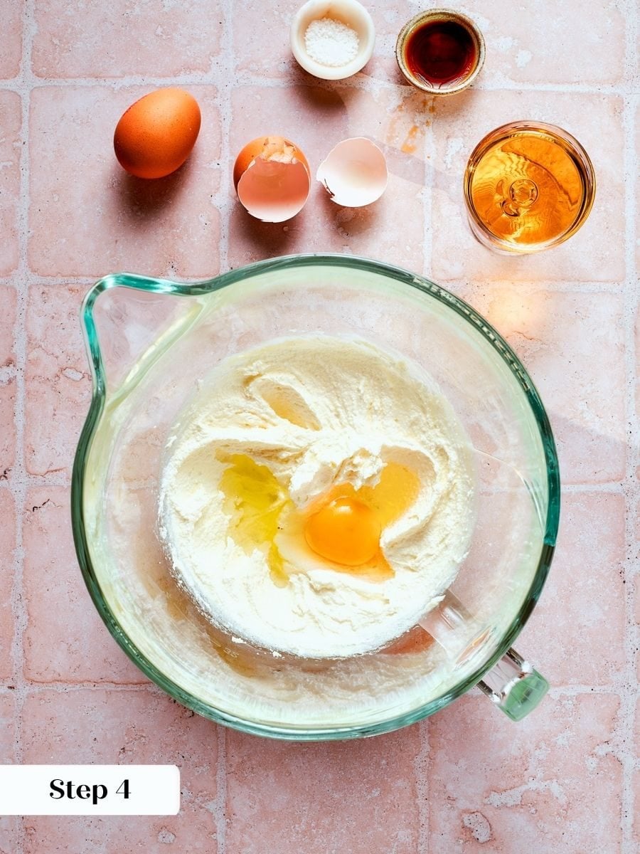 Adding egg to the butter mixture builds richness into this french apple cake's almond cream batter.