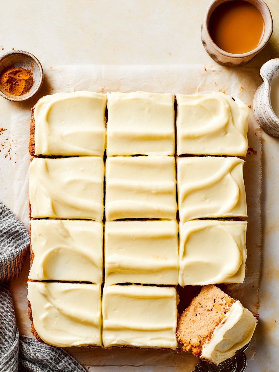 Gingerbread apple cake feeds a crowd and pairs beautifully with a mug of afternoon coffee.