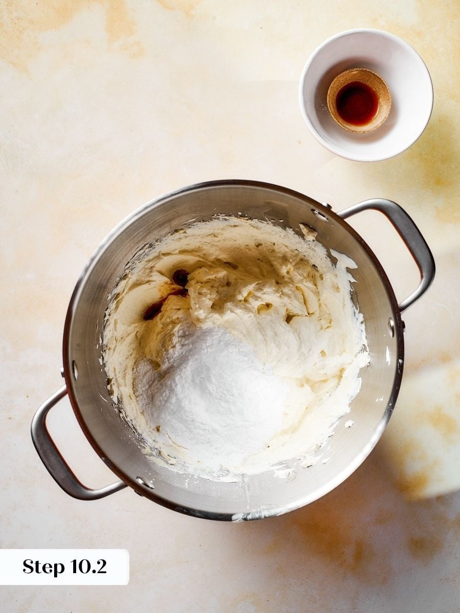 A restrained amount of sugar keeps the frosting on gingerbread apple cake tangy rather than sweet.