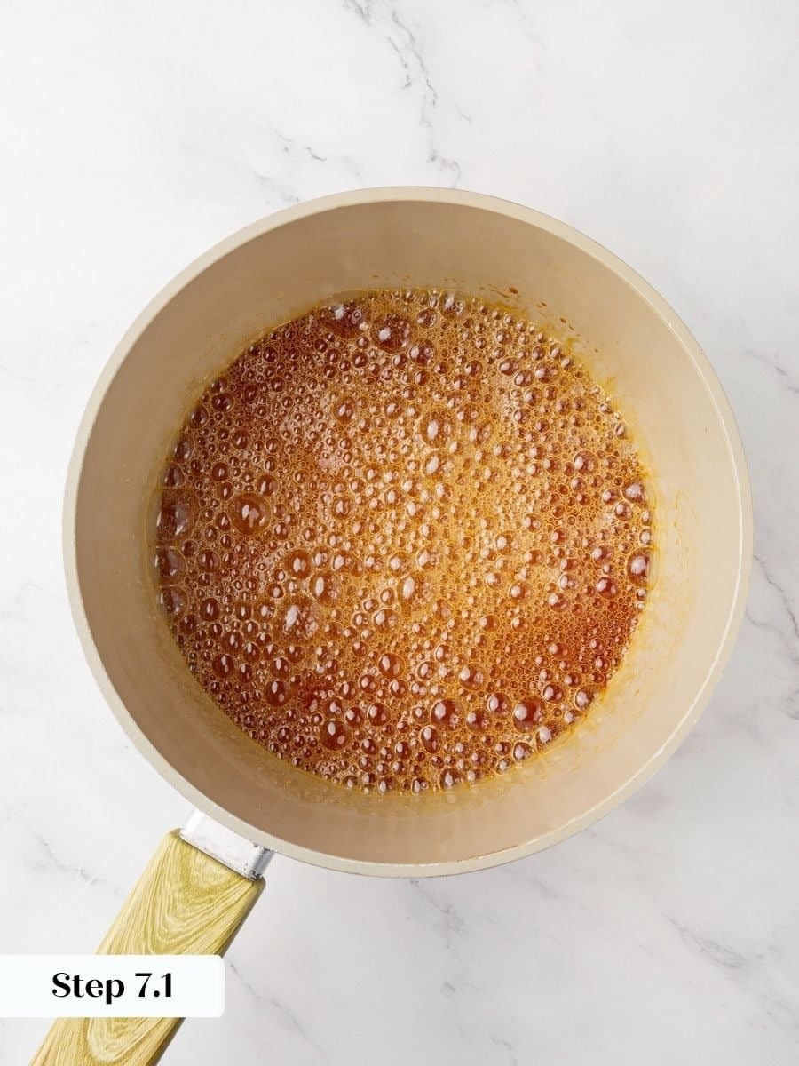 Cooking the sugar almost to bitter gives the snickers pie caramel its toasty, deep flavor.