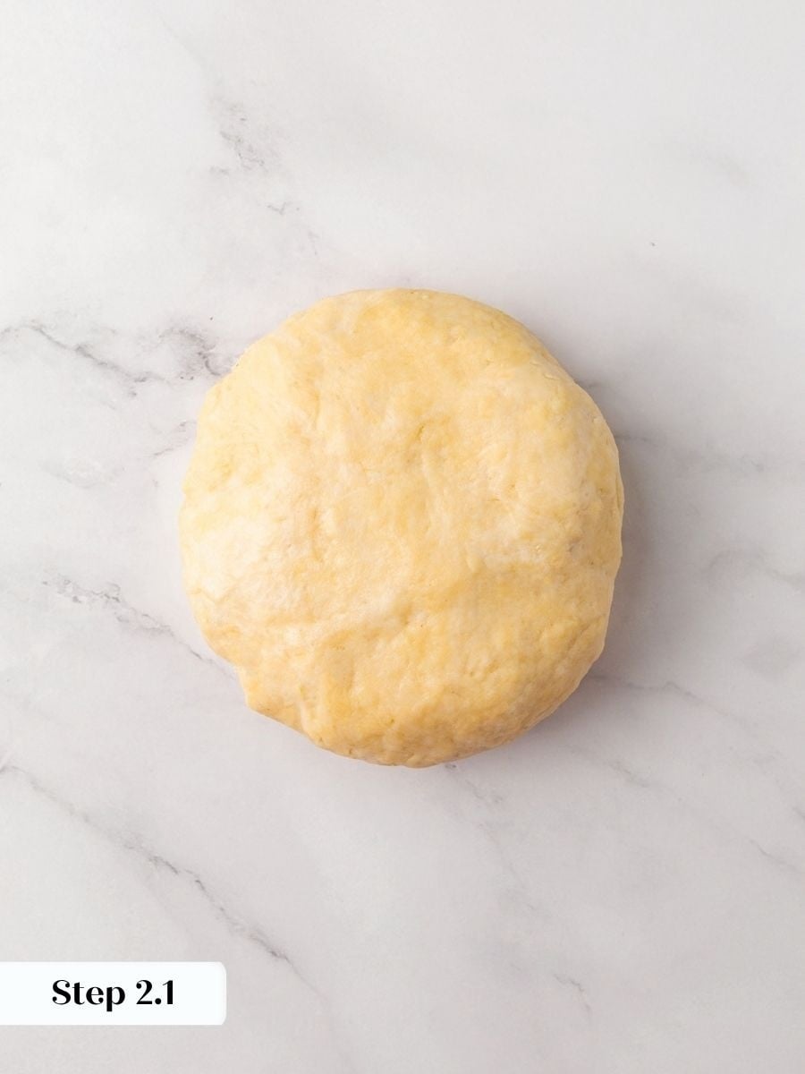 Pressing the dough just until it holds keeps the snickers pie crust tender, not tough.