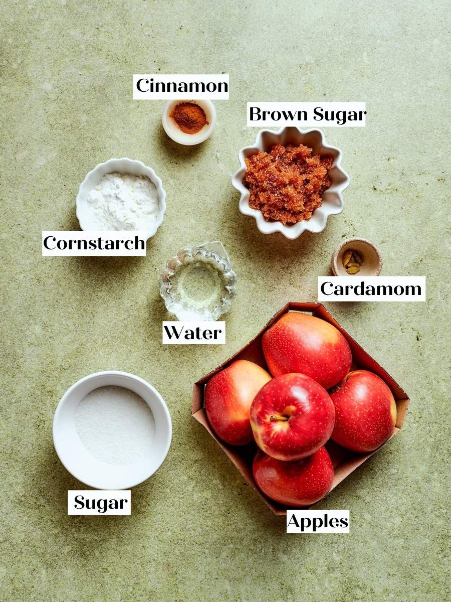 Firm, tart apples and warm spices build the pre-cooked filling for this caramel apple tart.