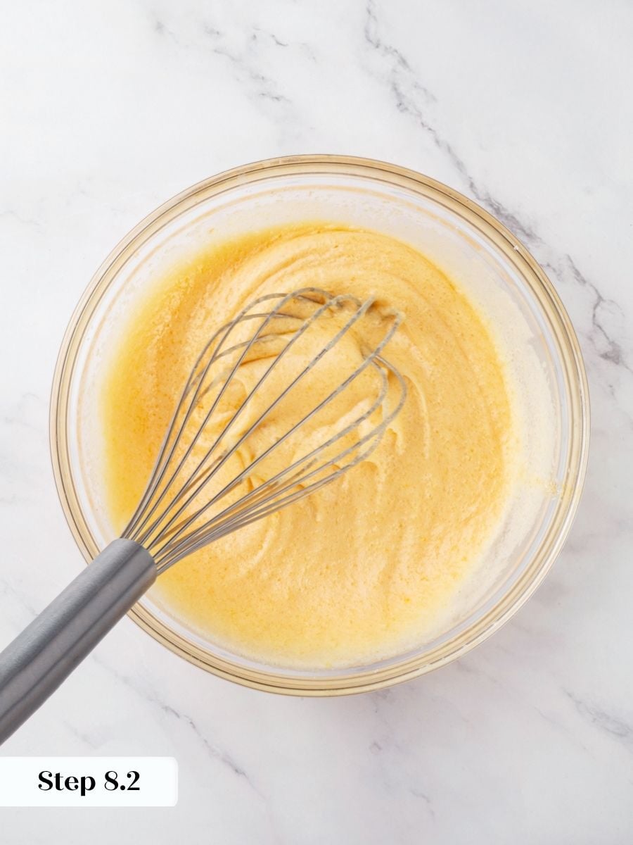 Whipping air into the eggs creates the fudgy center and crackly top of chocolate fudge pie.
