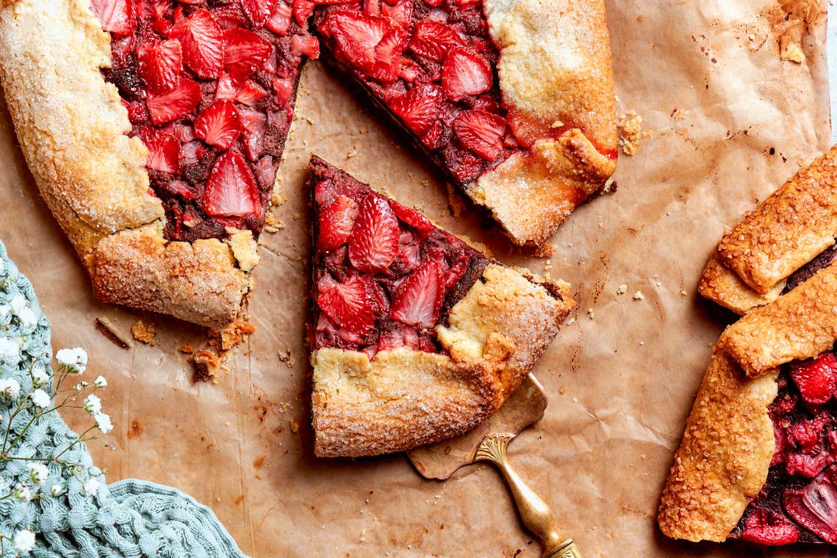 This strawberry galette looks bakery-worthy but comes together from make-ahead crust and filling.