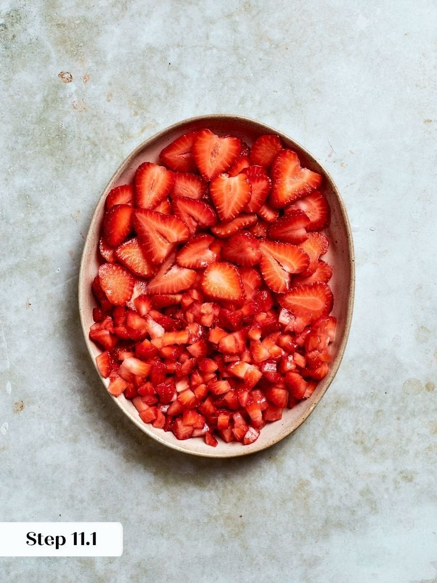 Nothing goes to waste when the berries are cut two ways for this strawberry galette.