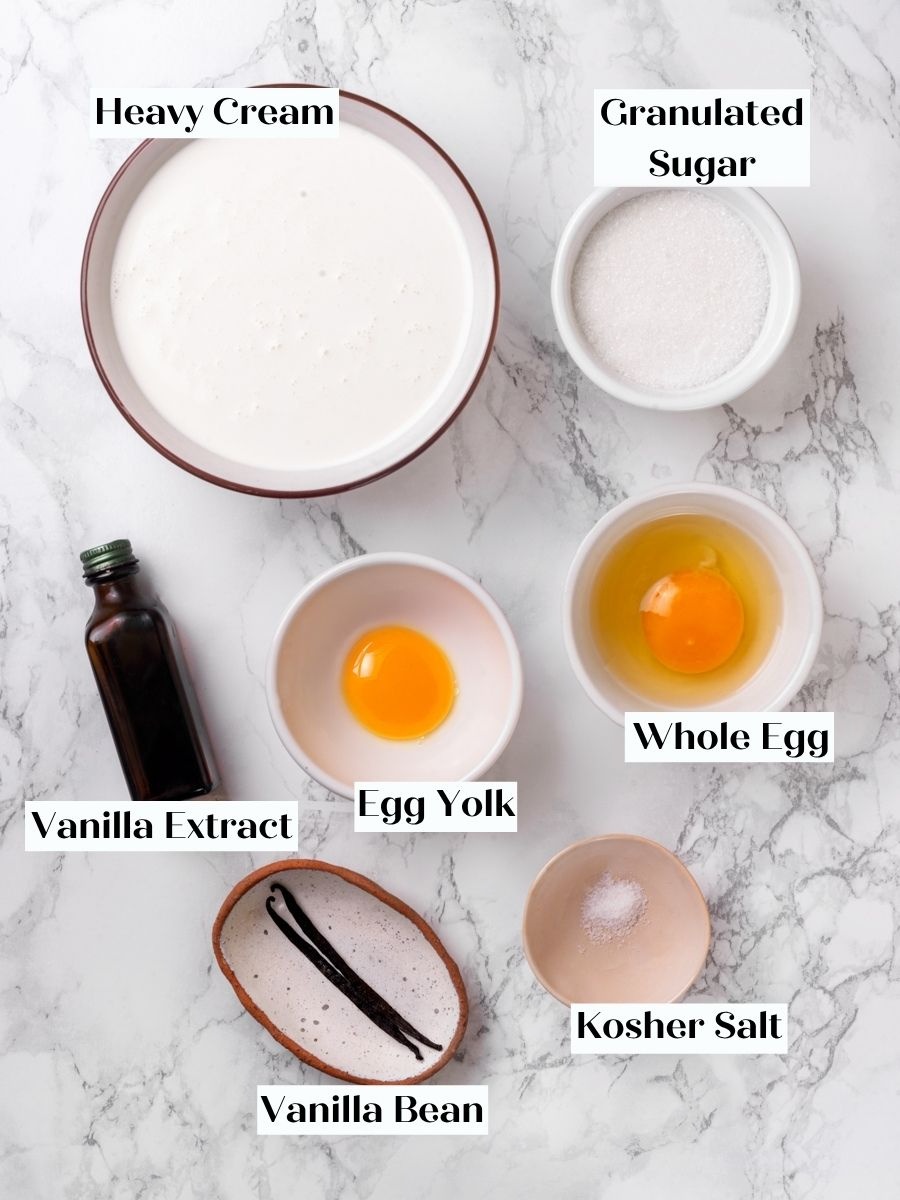Just one egg and one yolk keep this vanilla creme brulee light so the vanilla shines.