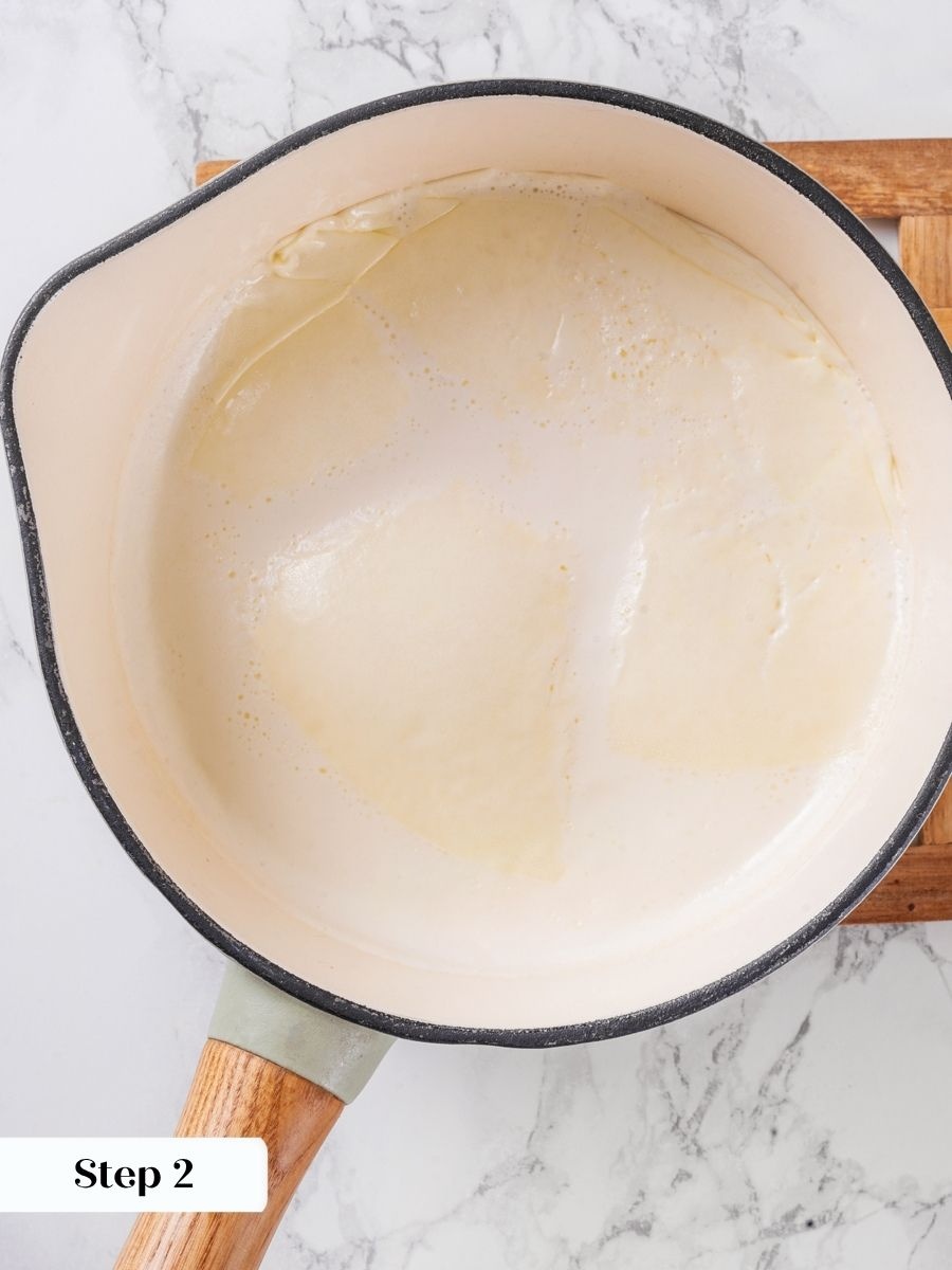 Bringing the cream just to a boil lets the vanilla bean flavor every vanilla creme brulee.