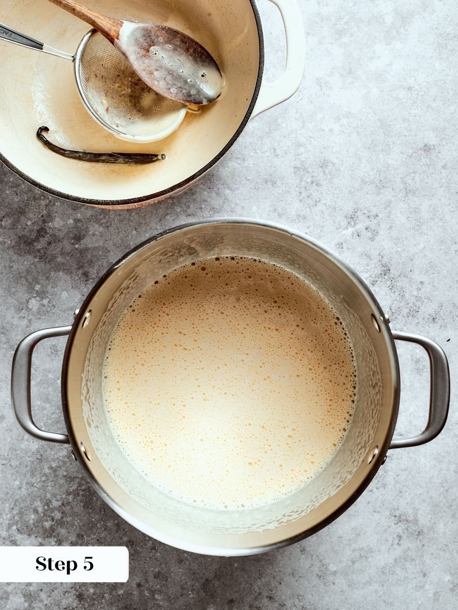 That spent pod gave its seeds to the cream, flavoring every bite of vanilla creme brulee.